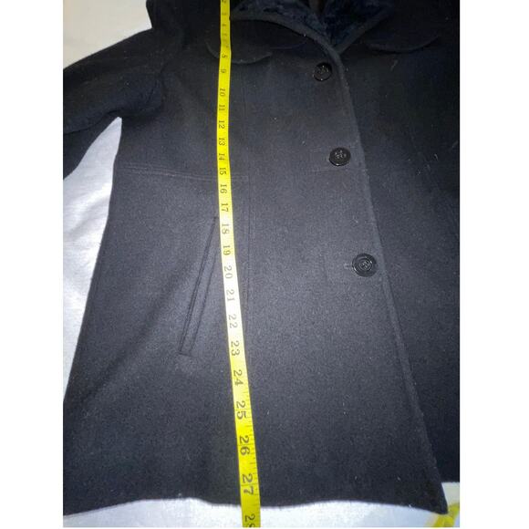 St. John's Bay Wool Coat w/ Faux Fur Trim - Women's Size XL - 100% Wool - Picture 10 of 11